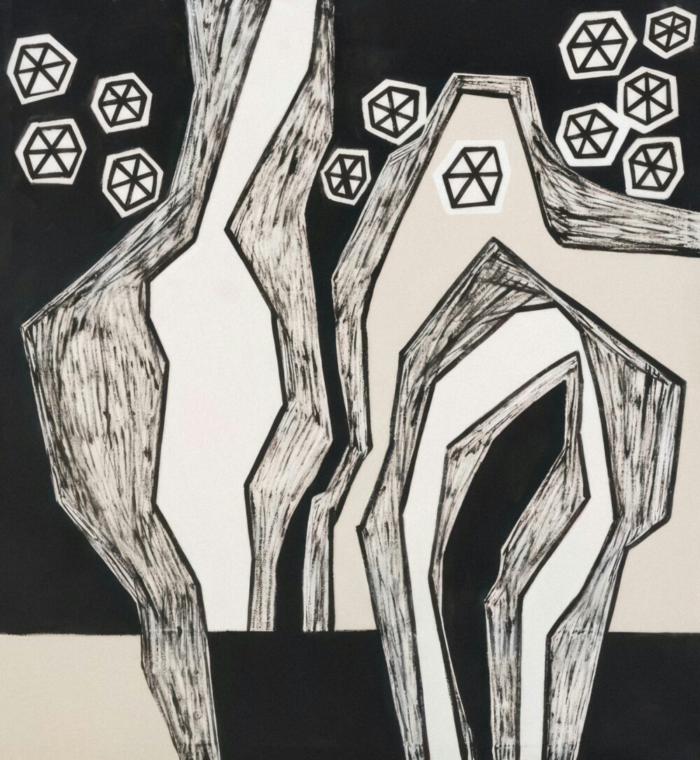 Geometric Landscapes: Monochrome Rhythms